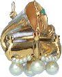 Tuba, 14K Gold Charm