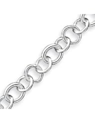 Sterling Silver 8.75 Inch Fancy Link Bracelet - 8.75 Inch