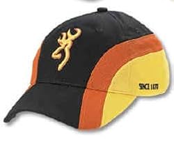 Fast Back Racing Stripe Cap, Black/Orange/Yellow Fast Back Racing Stripe Bl/Or/Ye
