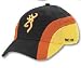 Fast Back Racing Stripe Cap, Black/Orange/Yellow Fast Back Racing Stripe Bl/Or/Ye
