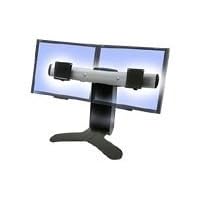 Ergotron LX Dual Display Lift Stand - Monitor stand (dual) - black