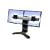 Ergotron LX Dual Display Lift Stand - Monitor stand (dual) - black