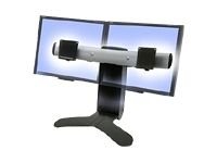 Ergotron LX Dual Display Lift Stand - Monitor stand (dual) - black