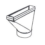 Gray Metal Products 12X3X6-110S Straight Stack Boot - 6