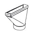 Gray Metal 10x3x6-112s Center End Stack Boot, 10" X 3-1/4" X 6"