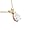 14K .33 CT Pear Shaped Diamond Pendant Color:White Gold
