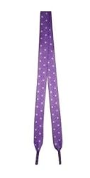 Foot Galaxy 45" Purple with White Dot Printed Shoe Laces