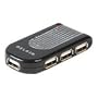 4PORT USB 2.0 Lighted Hub Black .