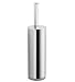 La Toscana SQ12PW Square Toilet Brush and Holder, Brushed Nickel