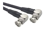RG59B Cable, BNC 90? Male / 90? Male, 1.5 ft