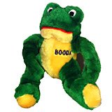 Booda Medium Stretchy Frog Plush Dog Toy