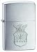 Sporting Goods : Zippo Brushed Chrome, Air Force Crest Emblem