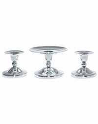Classic Unity Candle Holder Set Silver