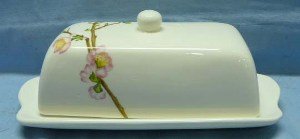 Corelle Cherry Blossom Butter Dish