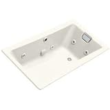 Kohler K-852-HB-FE Kohler Tea-for-Two Cast Iron Drop-In Mount 60 32 Whirlpool Tub Frost