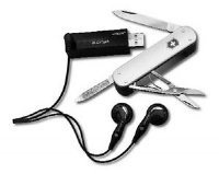 Schweizer Taschenmesser mit MP3-Player, Radio und Diktiergerät