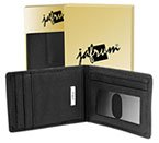 Men's Black Leather Wallet with Money Clip WT5015