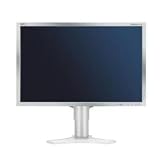 NEC MultiSync PA241W-WH 61 cm (24 Zoll) TFT Monitor (LCD, 2xDVI-D, VGA, 60 Hz, 8ms Reaktionszeit) silber/ hellgrau