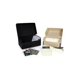 Archival Methods Metal Edged Hinged Lid Box 4x6 Prints 4-1/4 x 6-1/4 x 1-1/2 , Black.