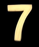 House Numbers Black Solid Brass, 2 1/4 House/Mailbox Numbers