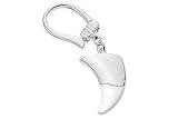 Sterling Silver Faux Agate Key Ring