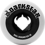 Darkstar Dual Durometers Black/Silver 53mm Skateboard Wheels (Set Of 4)