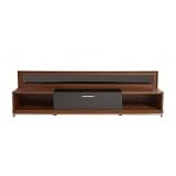 The Valencia 79 Natural Wood Video Stand (Espresso and Walnut) (21.5