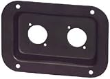 Penn-Elcom D0604K Dish Two Neutrik D Black 3-1/2 x 5-1/8