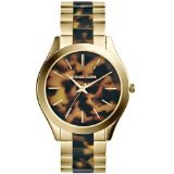 Michael Kors Watches Slim Runway Women's Watch (Gold and Horn)