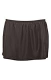 Black Solid Skirted Plus Size Bottom - Plus Size Swimwear Plus Size Swimsuit