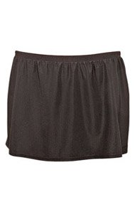 Black Solid Skirted Plus Size Bottom - Plus Size Swimwear Plus Size Swimsuits