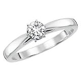 Certified, 18kt. White Gold, 1/2 ct. Sitara Diamond Solitaire Ring