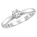 Certified, 18kt. White Gold, 1/2 ct. Sitara Diamond Solitaire Ring