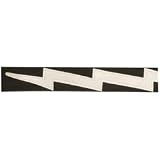 2 Black Nylon Lightning Bolt Guitar Strap
