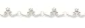 14kt White Gold 7.5 Inch Irish Claddagh Bracelet