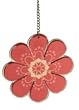 Pink Daisy Fused Glass Suncatcher