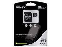PNY Optima Class 4 MicroSD 2GB Speicherkarten