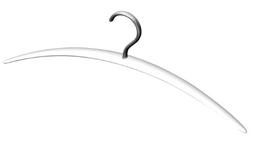 WENKO 14170100 B&uuml;gel Modena - Kleiderb&uuml;gel Buchenholz, 43 cm, wei&szlig; Preisvergleich