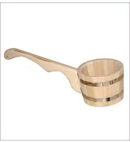 Healthy Corner Large Wooden Ladle for Traditional Russian Bania (баня) and Finnish Sauna 1.5L (50oz)