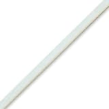16 + 2 Inch White Suede Necklace