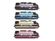 Compatible Laser Toner 4 Pack For Use With HP LaserJet CP4005 Series Printers - One Black, One Cyan, One Yellow, One Magenta