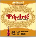 D`Addario Pro Arte Medium Violin Strings Set w/Plain Steel E