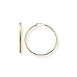 14kt Yellow Gold Small (S) Size 5/8" (15mm) Plain Classic Round Hoop Earrings, Hypo-Allergenic