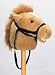 Plush Tan Giddy Pony Stick Horse 37