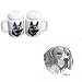 Beagle Large Salt and Pepper Shakers, Porcelain by Rosalinde (4')