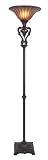 150 Watt 3 Way Torchiere With Pumpkin Shade
