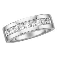 Men's 1 1/4 ct. tw. Diamond Wedding Band in 14kt. White Gold