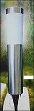 Childrens Toyshop  Electronics : 2 Pack Pillar Stainless Steel  White LED Solar Lights HY-7051