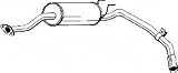 Bosal 286-231 Muffler And Pipe Assembly