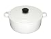 Le Creuset Casserole, Round, White, 18 cm